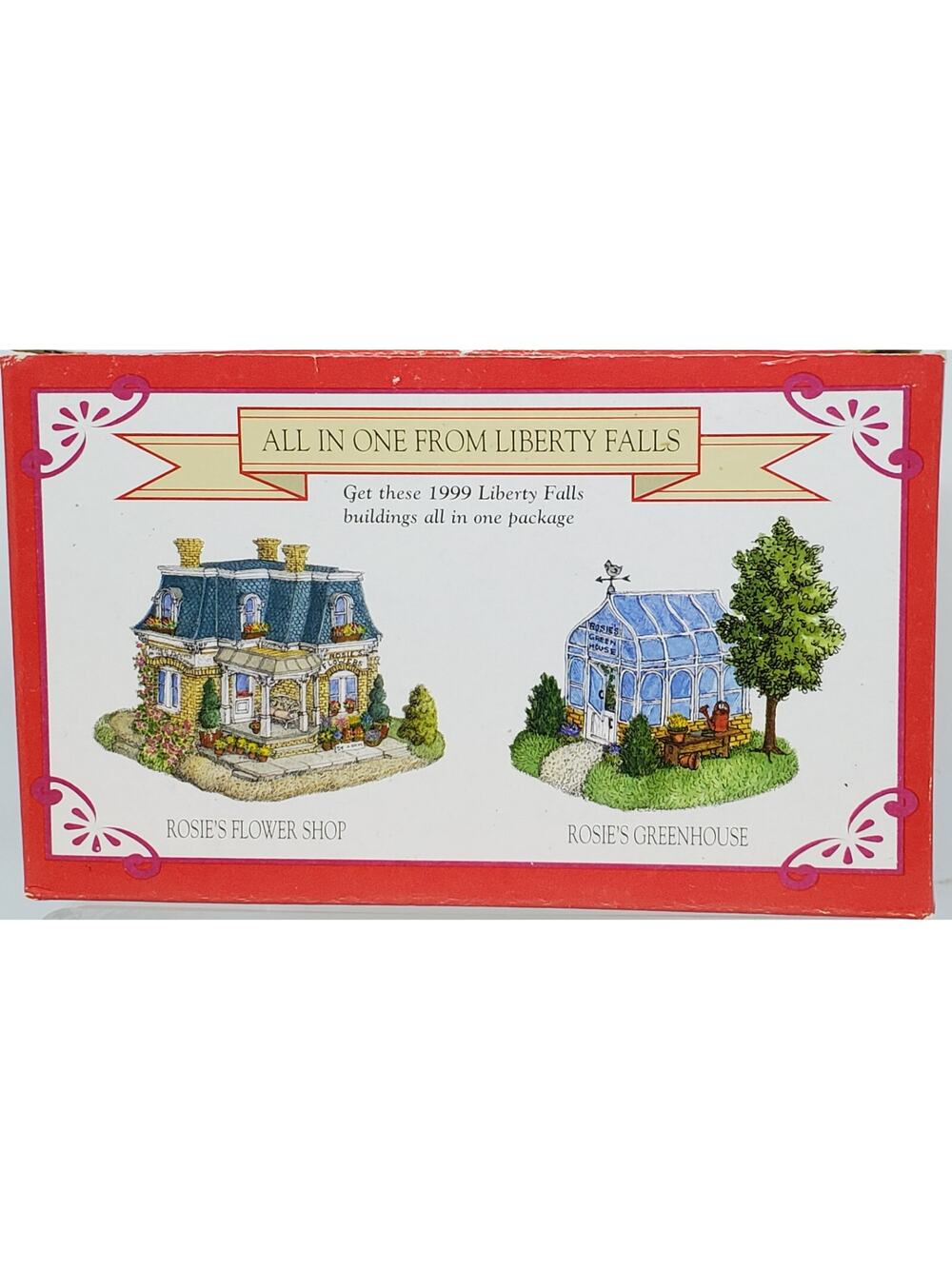 1999 Liberty Falls Village All in One Rosie's Flower Shop & Greenhouse HSE3